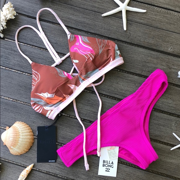 🌴🌼HURLEY- QUICK DRY DOMINO BIKINI SET🌼🌴 - Picture 5 of 11